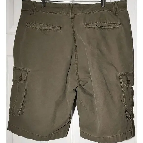 Men's Disney Store Angry Mickey Mouse Brown Cargo Shorts Size 38 - Picture 4 of 4